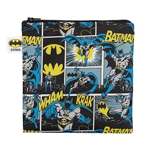 Bumkins Dc Comics Reutilizable Snack Bag Large, Batman