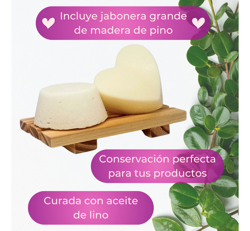 Shampoo Y Acondicionador Solido Jabonera Natural Organico Pelo Seco/rulos