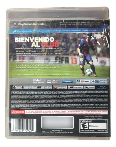 Juego Original Físico Ps3 Fifa 13 (Usado)