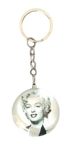 Llavero  Ovalado De Vidrio Diseño Marilyn Monroe/runn