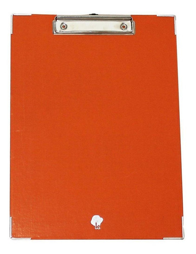 Imagen 1 de 3 de Techmakro Tabla De Respaldo Para Notas Con Clip Color Naranj
