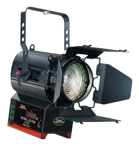 Iluminador Video Fresnel Led 200w Con Softbox Y Tripode Negro 2700k A 6500k
