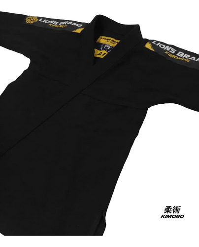 Kimono Bjj Jiu Jitsu Lions Negro A1 A2 A3