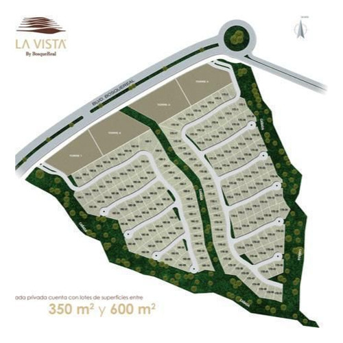 Terreno - Bosque Real ,m2 ,$14706450