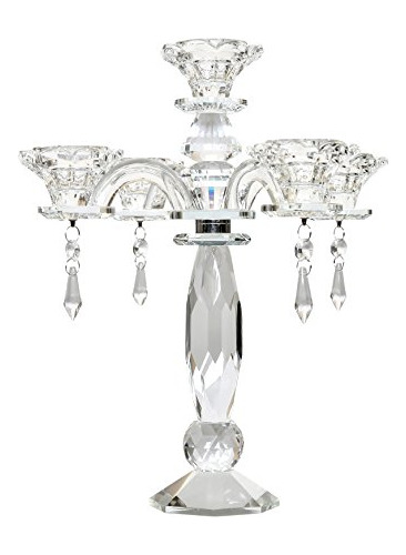 Amlong Vidrio Candelabro Cristal