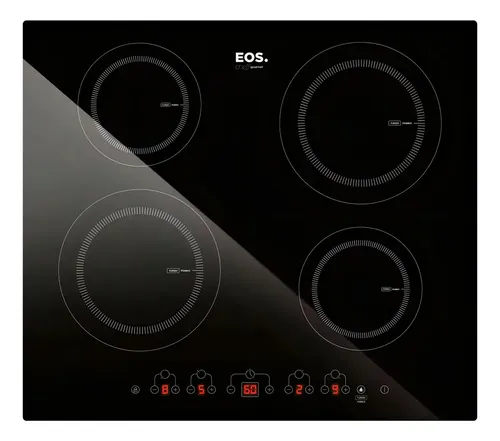 Cooktop De Indução 4 Bocas EOS 60cm Eci04ep Preto