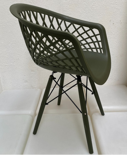 4 Cadeiras Web Verde Musgo Dsw