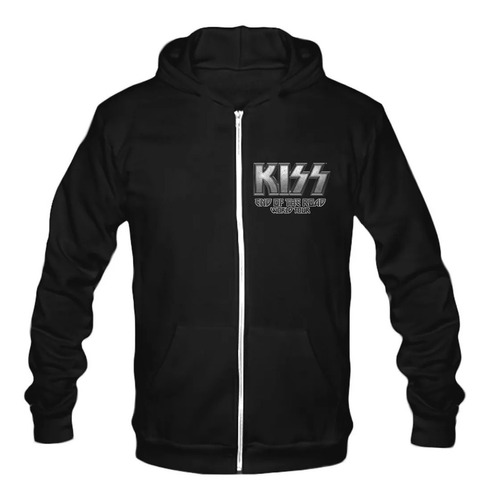 Campera Kiss Con Cierre Y Capucha