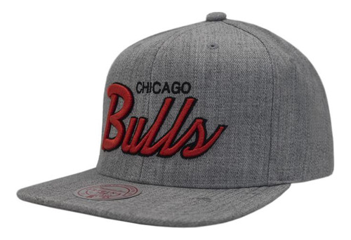 Snapback Chicago Bulls Grey Mitchell And Ness