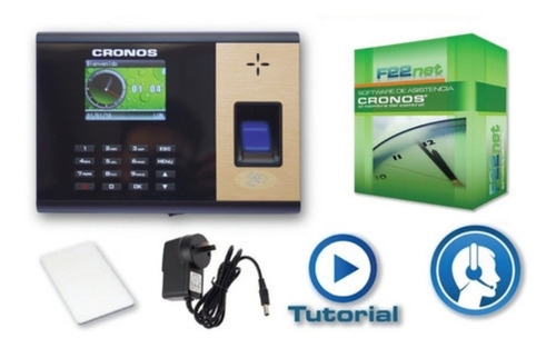 Imagen 1 de 10 de Reloj Cronos Huella Control Horario Asistencia Accesos