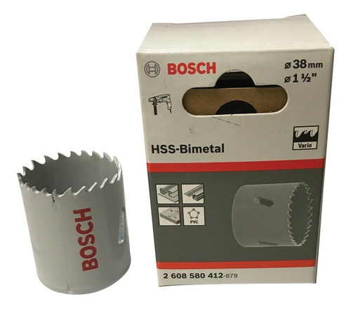 Sierra Copa 38mm Bimetálica Bosch Hss - 1-1/2 