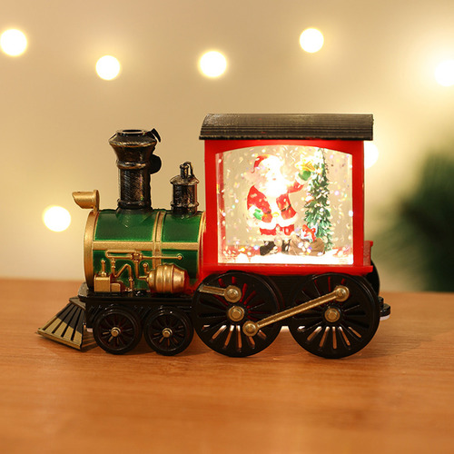 Adorno Navideño Con Forma De Tren Luminoso En Forma De C, Lu