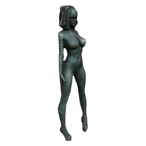 Escultura Desnuda De Mujer En Latón Negro