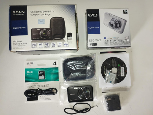Kit Camara De Fotos Digital Sony Dsc-wx9 Plateado