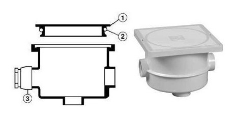 9 Cajas De Registro Abs Para Reflector Lampara Hayward