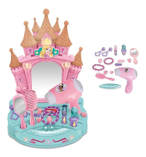 Tocador Infantil Disney Princesas Luz Sonido Secadora Aire