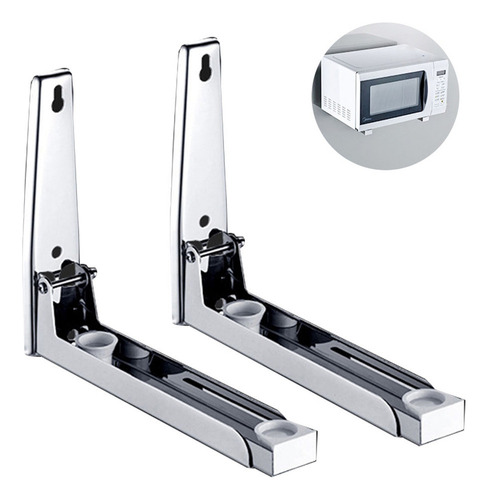 F 2) Soporte De Microondas De Acero Inoxidable - Acero Inoxi