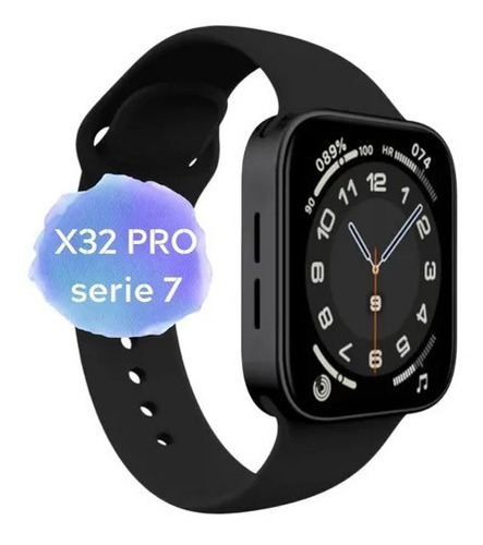 X32 Pro Smartwatch Serie 7 Bluetooth Reloj Inteligente Color de la caja Negro