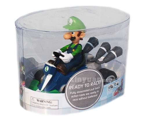 Mario Bros Auto Mario Kart A Fricción 13 Cm Con Caja