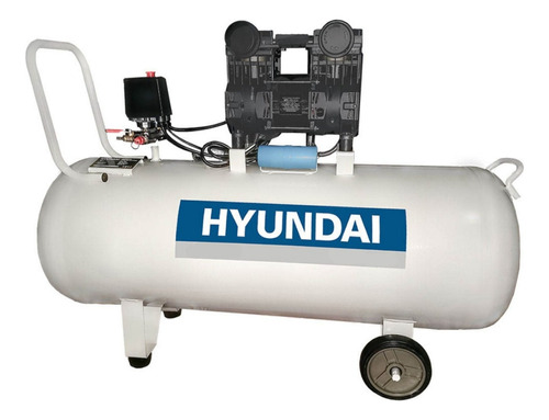 Compresor Hyundai Sin Aceite 25l 2.0 Hp Blanco