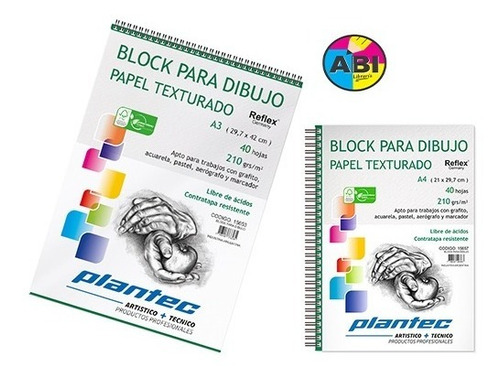 Block Acuarela Dibujo Tecnico Textura 35x50 210g 40h.plantec