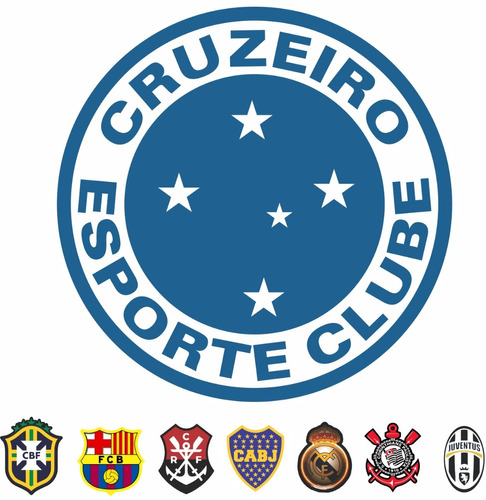 Adesivo Cruzeiro Escudo Futebol Brasil Frete Gratis Kit 30pc | Parcelamento  sem juros