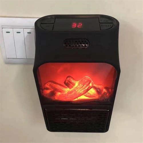 Imagen 3 de 6 de Mini Calentador 3d Eléctrico De Pared 1000w