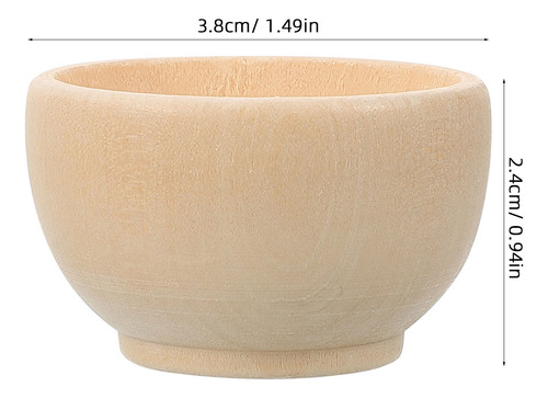 Cuencos De Madera Para Manualidades, 10 Unidades, Cuencos De