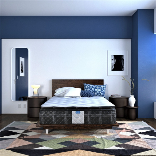 Imagen 6 de 9 de Colchón Restonic Queen Size Euro Top Ortopedico Worry Free Envio Gratis