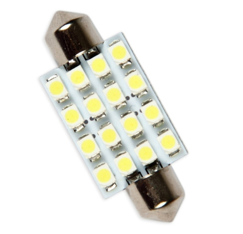 Lampada Torpedo 16 Leds Carro Teto Placa Porta Mala Luvas