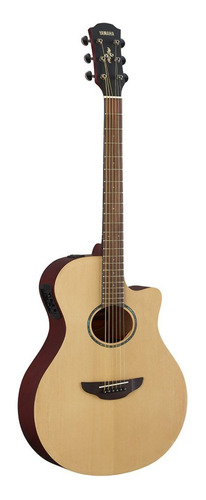 Guitarra electroacústica Yamaha APX600m Ns de acero, color natural, orientación a la derecha
