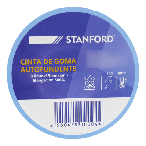 Pack 10 Huincha De Goma Autofundente 0.8mmx19mmx5mt Stanford