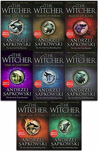Book : Andrzej Sapkowski Witcher Series Collection 8 Books.