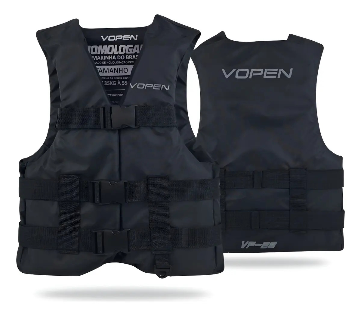 Colete Jetski Nylon Homologado Classe V Melhor Impacto Cor Preto Tamanho G2 - 55Kg à 110Kg -Acima 90Kg