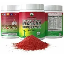 Comprar Rojos Orgánica Súper Polvo. Mejor Jugo De Prueba Rojo Orgáni