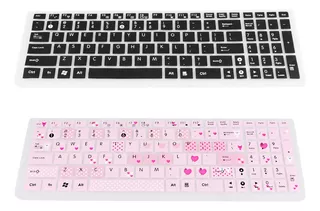 2 Piece Keyboard Cover For Asus Keyboard, Pink And Black