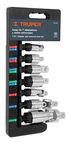 Imagen 1 de 4 de Juego Adaptadores Nudos Unive 7pz Truper 17844