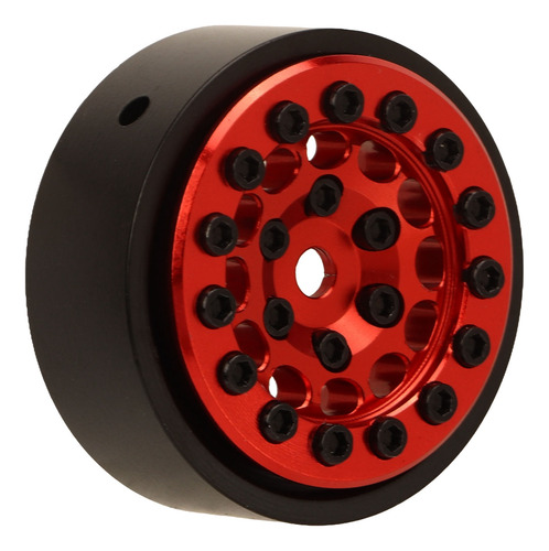 Cubo De Rueda Rc Beadlock De 1,0 Pulgadas, Rojo Y Rojo, 4 Un