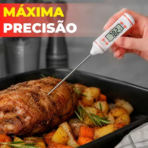 Termômetro culinário digital de espeto