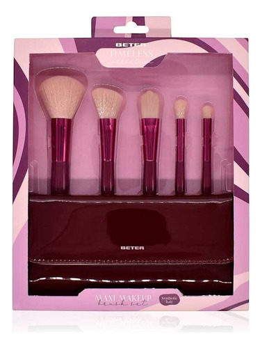 Set Brochas Timeless Collection Maxi Makeup Color Violeta