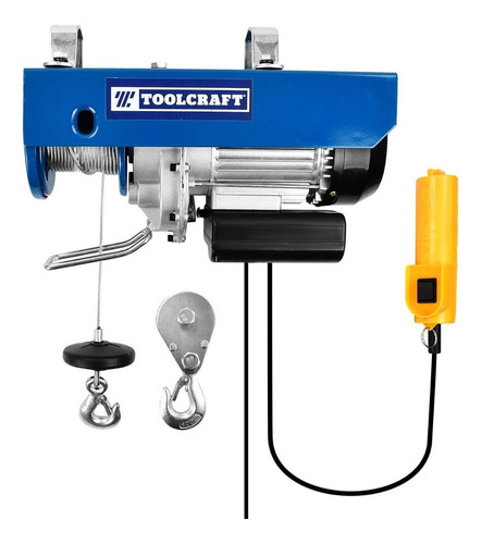 Polipasto Eléctrico Winch Toolcraft Tc3414 Capacidad 400 Kg Color Azul