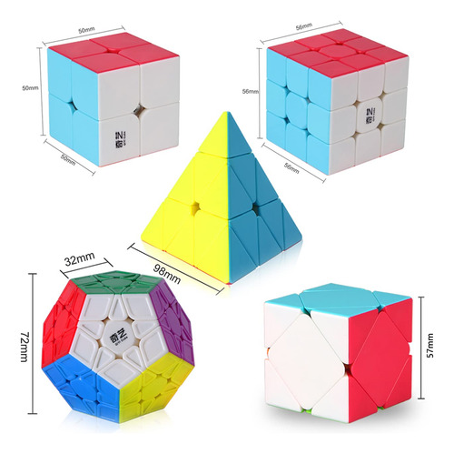 Juego De Cubos De Velocidad 2x2 3x3 Megaminx Y Piramidal