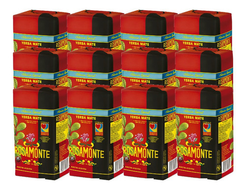 Yerba Rosamote Seleccion Especial 12 Unidades X 500 G 