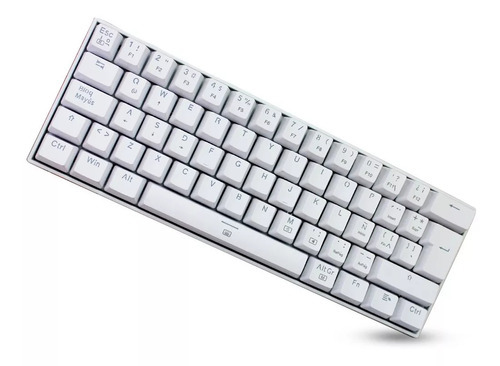 Teclado Mecánico Redragon Dragonborn White K630w-rgb,español