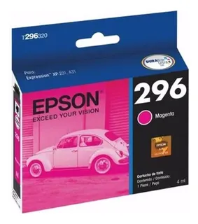 Cartucho De Tinta Epson 296 T296320-al Magenta