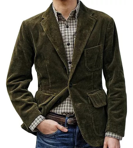 Chaqueta W New England Para Hombre, Color Liso, Corte Aterci