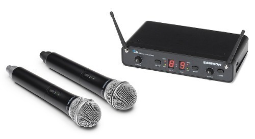 Sistema Y Microfono Inalambrico Doble Samson Concert 288 Uhf C/ Mic Q6