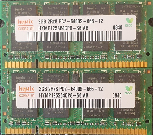 Memoria Ram Laptop 2gb Ddr2 Pc2-6400 667/800mhz