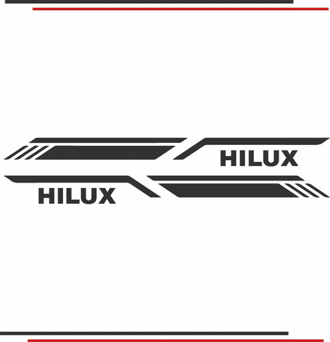 Calca Vinil Para Caja Batea Franja Mod Hilux P/ Camioneta