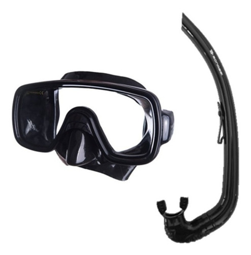 Set Snorkel Martinica Bonassi  Visor Mars Para Buceo